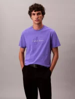 Monogram Logo Tee-Purple Opulence