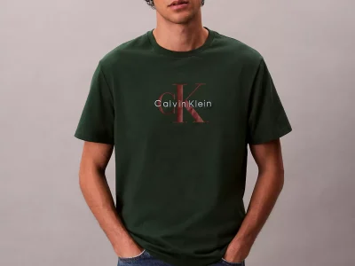 Monogram Logo Tee-Sycamore