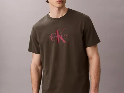 Monogram Logo Tee-Beluga