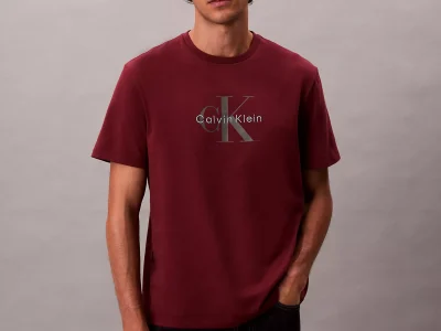 Monogram Logo Tee-Renaissance Red