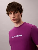 Bold Logo Graphic Relaxed T-Shirt-Purple Phlox - Image 3