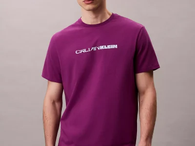 Bold Logo Graphic Relaxed T-Shirt-Purple Phlox