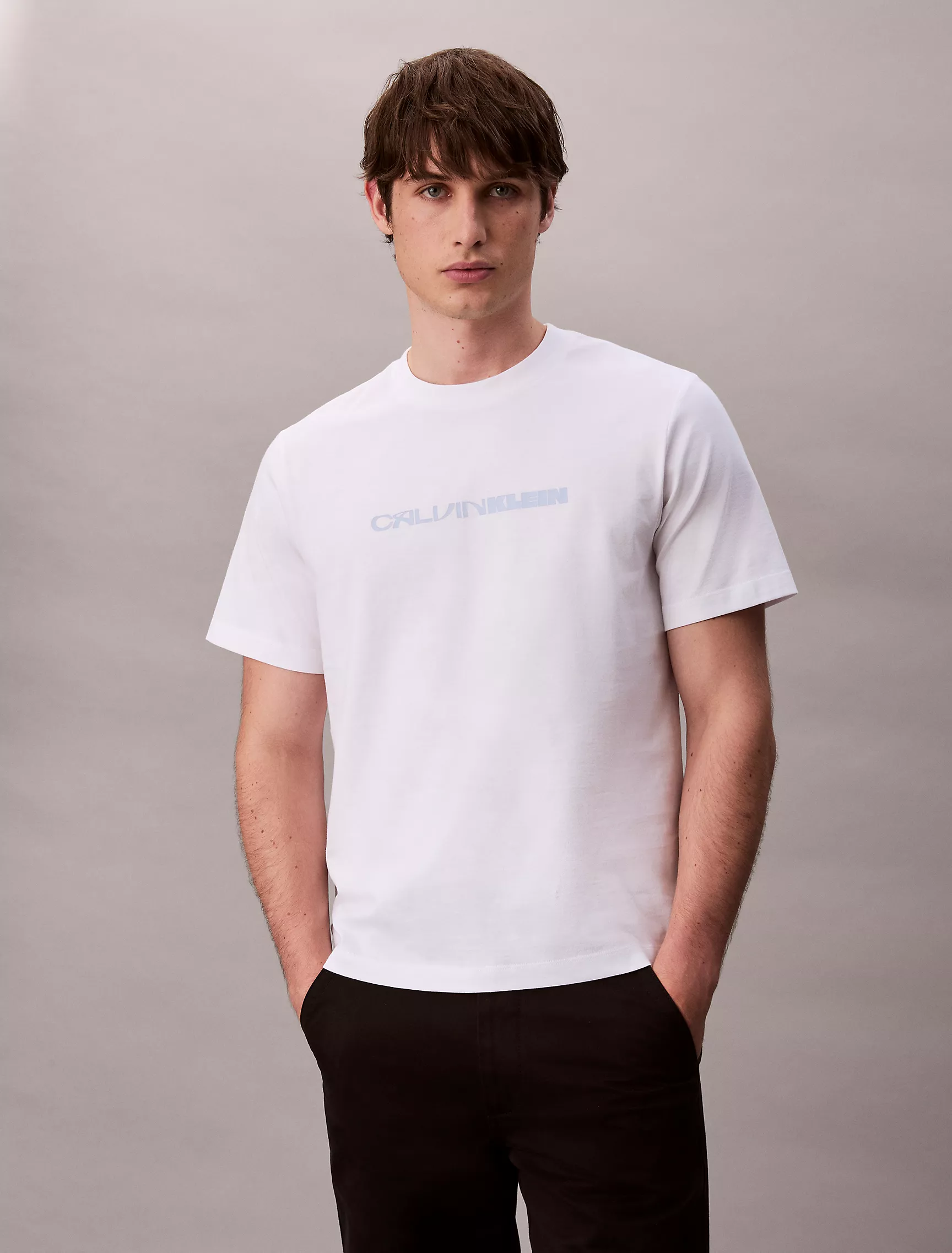 4RD807G_YAA_alternate1 Bold Logo Graphic Relaxed T-Shirt-Brilliant White - Image 1