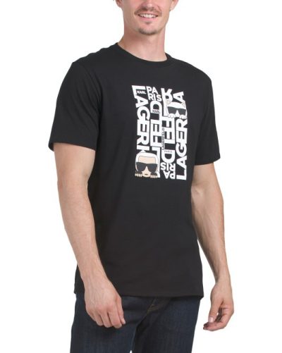 KARL LAGERFELD PARIS Choupette Scene Tee-BLACK#1000968358 - Image 1