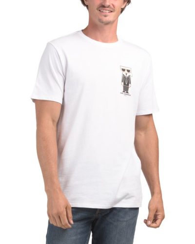 KARL LAGERFELD PARIS Karl Logo Tee-WHITE#1001061927 - Image 1