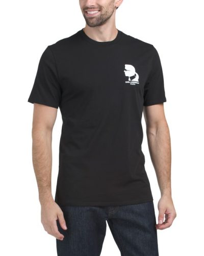 KARL LAGERFELD PARIS New Head On Tee-BLACK#1001070540 - Image 1