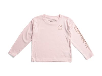 CARHARTT Toddler Girls Long Sleeve Logo Tee #1001074616