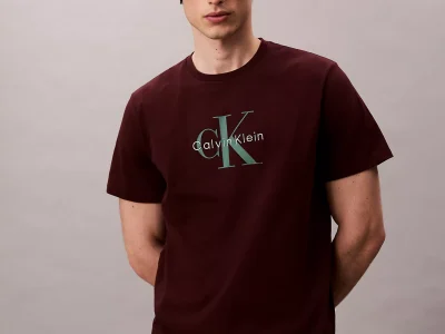 Monogram Logo Tee-Moroccan Brown