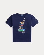 US Open Polo Bear Cotton Boxy Tee Girls