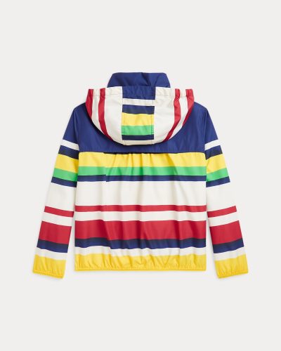 Packable Striped Hooded Jacket Girls - Image 2