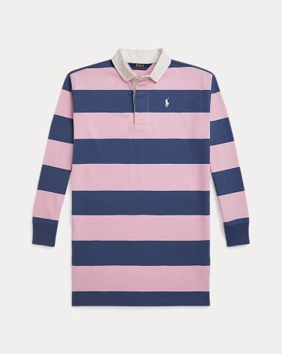 Striped Cotton Jersey Rugby Dress Girls - Image 1