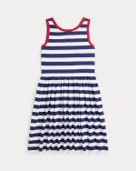 Striped Cotton Jersey Dress Girls - Image 2
