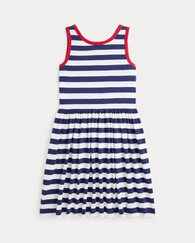 Striped Cotton Jersey Dress Girls - Image 2