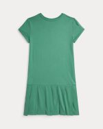 Big Pony Pleated Cotton Jersey Dress Girls - Image 2