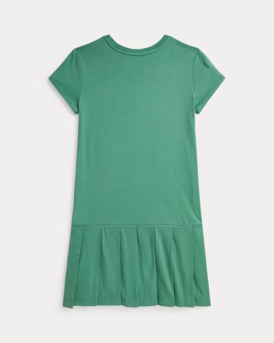 Big Pony Pleated Cotton Jersey Dress Girls - Image 2
