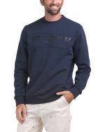 KARL LAGERFELD PARIS Logo Fleece Crew Neck Sweatshirt #1000994319