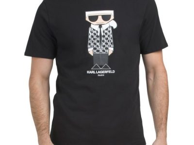 KARL LAGERFELD PARIS Cocktail T-shirt-Black#1001070527