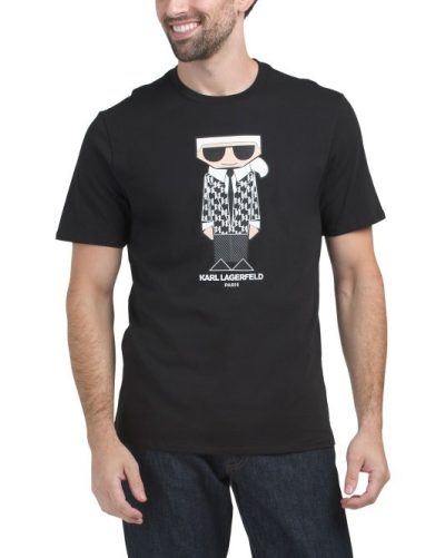 KARL LAGERFELD PARIS Cocktail T-shirt-Black#1001070527 - Image 1