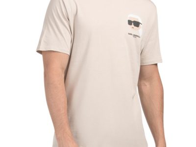 KARL LAGERFELD PARIS CharacterT-Shirt-Beige#1000994049