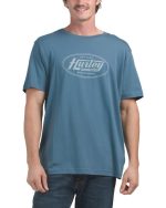 HURLEY Oil Change Graphic Tee-GREY/TEAL#1001065474