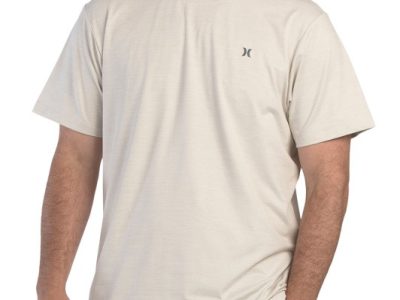 HURLEY Icon Logo Space Dyed Tee-IVORY#1001036801