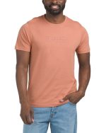 HURLEY Boxed Logo Graphic Tee-BROWN/RED#1001065445
