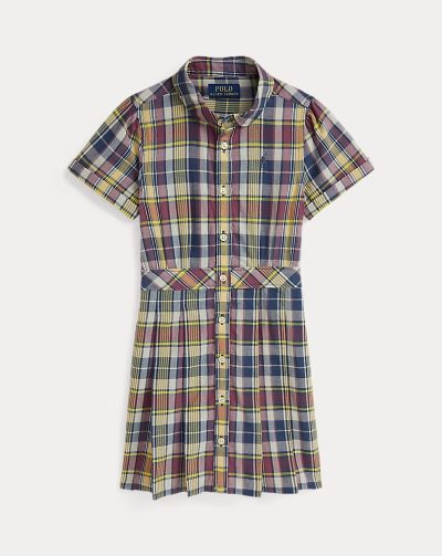 Plaid Cotton Shirtdress Girls RL (2-6X) - Image 1