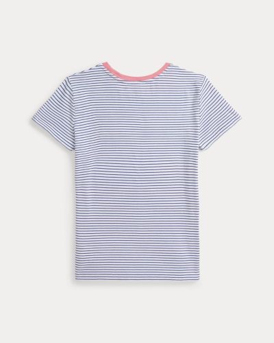 Striped Logo Cotton Jersey Tee Girls - Image 2