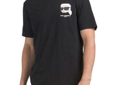 KARL LAGERFELD PARIS Lego Logo T-shirt-Black#1000994121