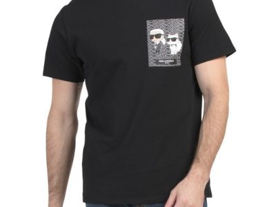 KARL LAGERFELD PARIS Graphic Tee-Black#1000963860