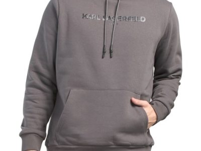 KARL LAGERFELD PARIS Logo Hoodie - Grey #1001012135