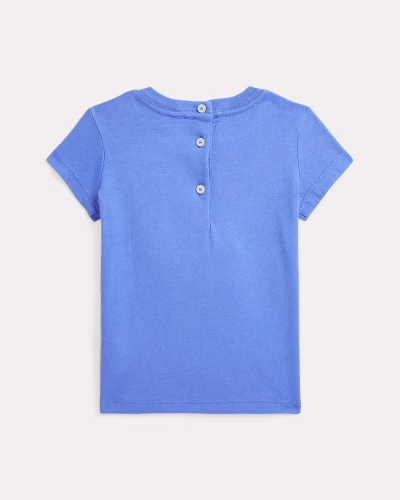 Floral Logo Cotton Jersey Tee Baby Girl - Image 2