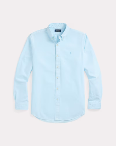 Classic Fit Mineral Dyed Oxford Shirt - Image 1
