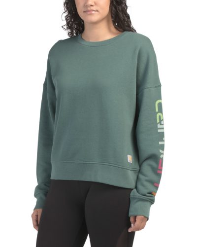 CARHARTT Loose Fit Graphic Sweatshirt - Balsam #1001040163 - Image 1