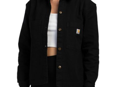 CARHARTT Relaxed Loose Fit Overshirt Jacket - Black #1001040175