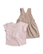 CARHARTT Toddler Girls 2pc Tee And Chambray Jumper Set #1001074617 - Image 2