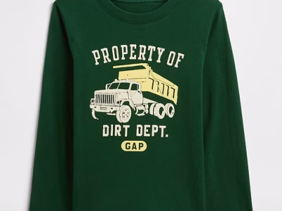 babyGap Graphic T-Shirt-Evergreen Glamour Green Truck