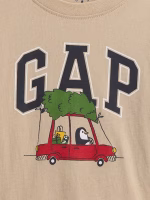 babyGap Graphic T-Shirt-Ivory Cream Frost Christmas Tree Car - Image 3