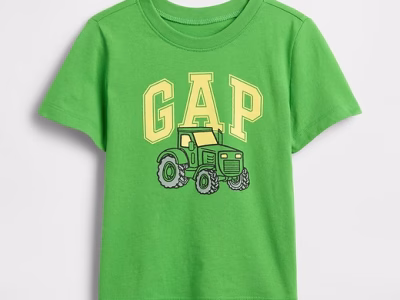 babyGap Logo T-Shirt-Apple Green Tractor