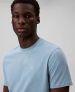 Calvin Klein Men's Solid Crewneck T-Shirt-Smoke Blue - Image 2