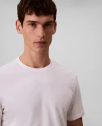 Calvin Klein Men's Solid Crewneck T-Shirt-Bright White - Image 2
