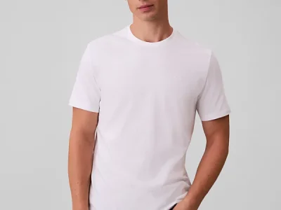 Calvin Klein Men's Solid Crewneck T-Shirt-Bright White