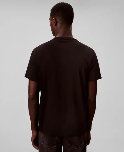 Calvin Klein Men's Solid Crewneck T-Shirt-Black - Image 4