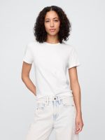 Favorite Stripe Crewneck T-Shirt- White