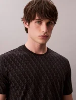 Liquid Touch Allover Monogram Classic T-Shirt-Black - Image 2