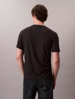 Liquid Touch Allover Monogram Classic T-Shirt-Black - Image 3