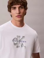 Dimensional Monologo Graphic Classic T-Shirt-Bright White - Image 3