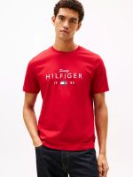 Hilfiger 1985 Graphic T-Shirt-Medium Red