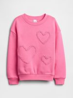 babyGap Graphic Sweatshirt - Love Letter Pink Hearts