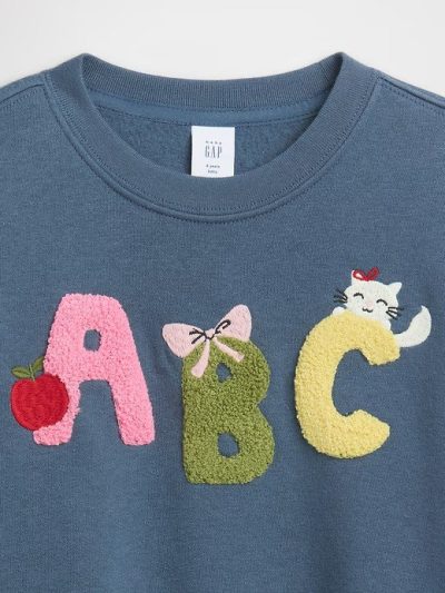 babyGap Graphic Sweatshirt - Blue Ridge Alphabet - Image 2